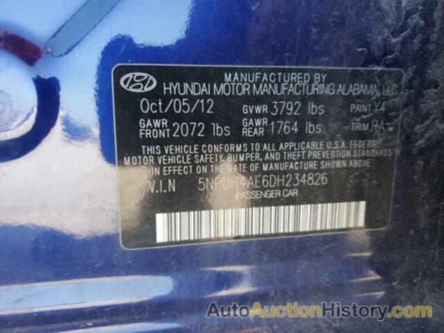 HYUNDAI ELANTRA GLS, 5NPDH4AE6DH234826