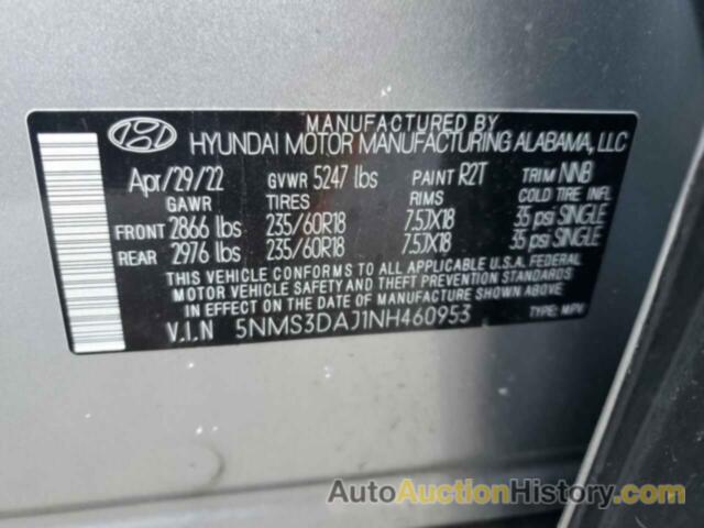 HYUNDAI SANTA FE SEL, 5NMS3DAJ1NH460953