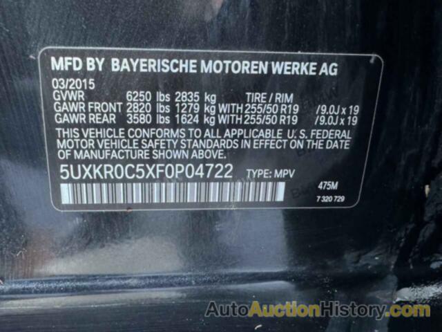BMW X5 XDRIVE35I, 5UXKR0C5XF0P04722