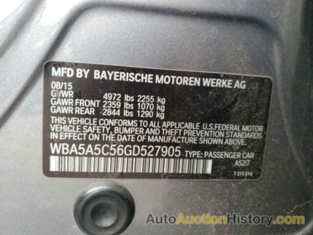 BMW 5 SERIES I, WBA5A5C56GD527905