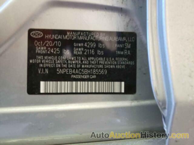 HYUNDAI SONATA GLS, 5NPEB4AC5BH185569