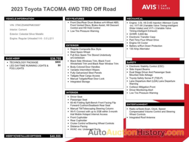 TOYOTA TACOMA DOUBLE CAB, 3TMCZ5AN0PM635687