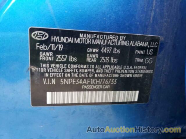 HYUNDAI SONATA LIMITED, 5NPE34AF1KH776733