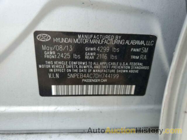 HYUNDAI SONATA GLS, 5NPEB4AC7DH744199