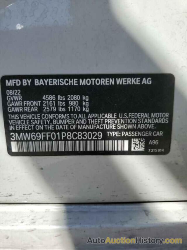 BMW 3 SERIES, 3MW69FF01P8C83029