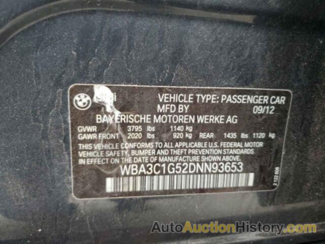 BMW 3 SERIES I SULEV, WBA3C1G52DNN93653