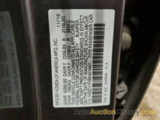 HONDA ACCORD EXL, 1HGCV1F58KA019451