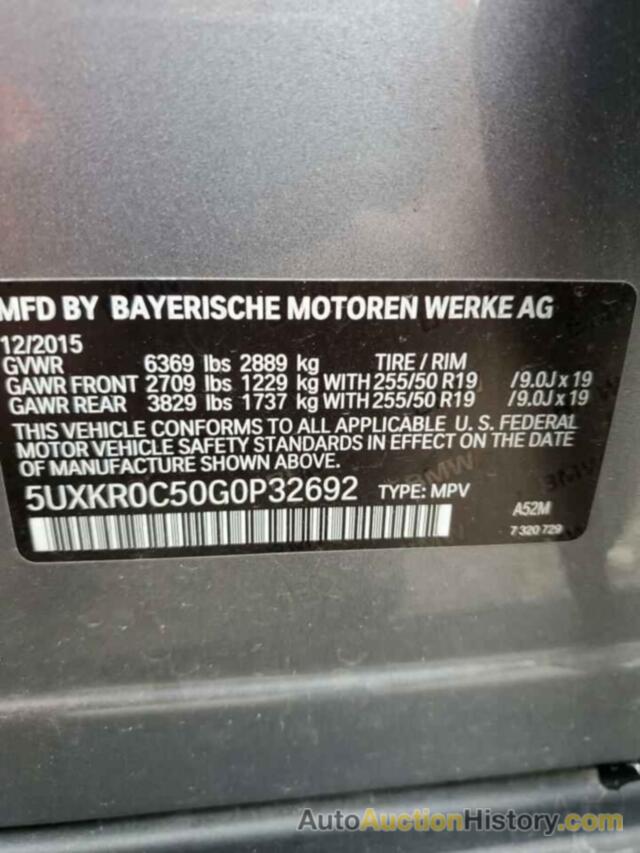 BMW X5 XDRIVE35I, 5UXKR0C50G0P32692