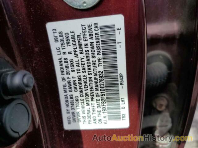 HONDA CIVIC LX, 19XFB2F51DE276932