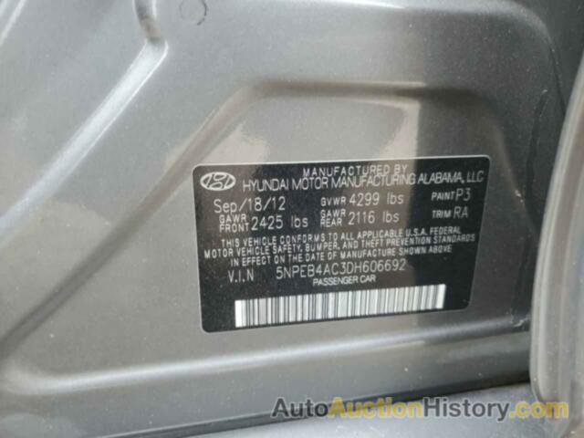 HYUNDAI SONATA GLS, 5NPEB4AC3DH606692