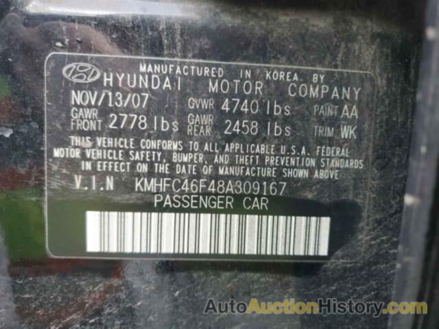 HYUNDAI AZERA SE, KMHFC46F48A309167