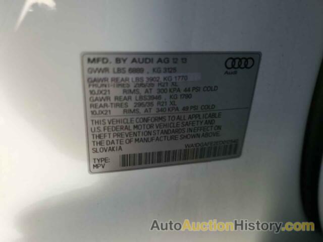 AUDI Q7 PRESTIGE, WA1DGAFE2ED012540