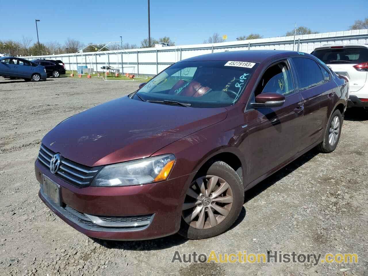 2014 VOLKSWAGEN PASSAT S, 1VWAT7A33EC085982