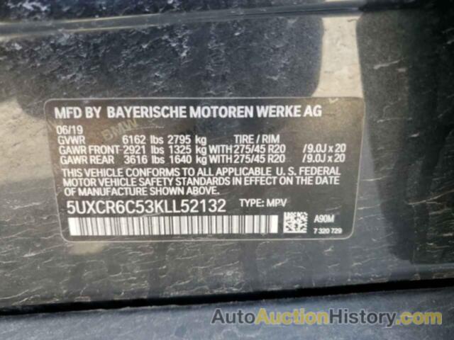 BMW X5 XDRIVE40I, 5UXCR6C53KLL52132