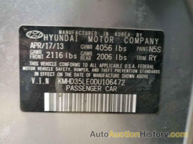 HYUNDAI ELANTRA, KMHD35LE0DU106472