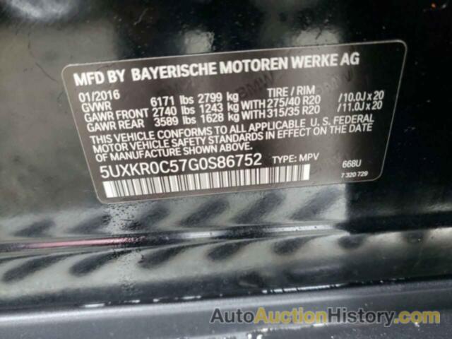 BMW X5 XDRIVE35I, 5UXKR0C57G0S86752