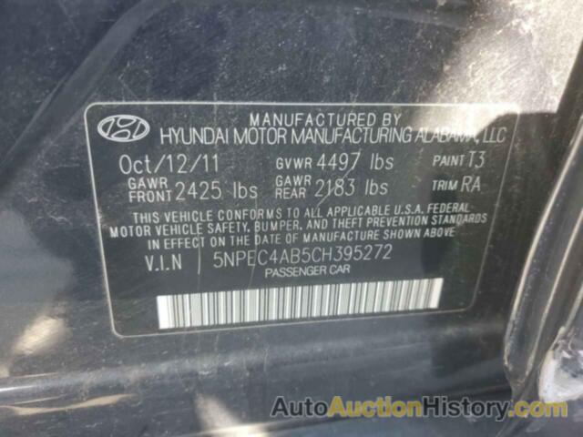 HYUNDAI SONATA SE, 5NPEC4AB5CH395272