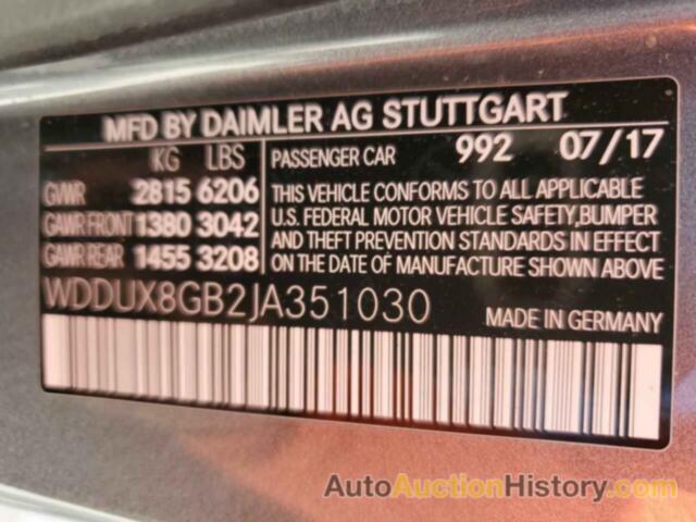 MERCEDES-BENZ ALL OTHER MERCEDES-MAYBACH S560 4MATIC, WDDUX8GB2JA351030