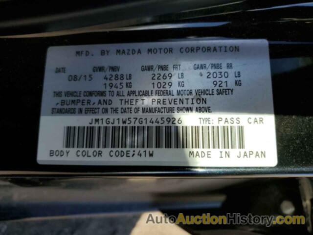 MAZDA 6 GRAND TOURING, JM1GJ1W57G1445926