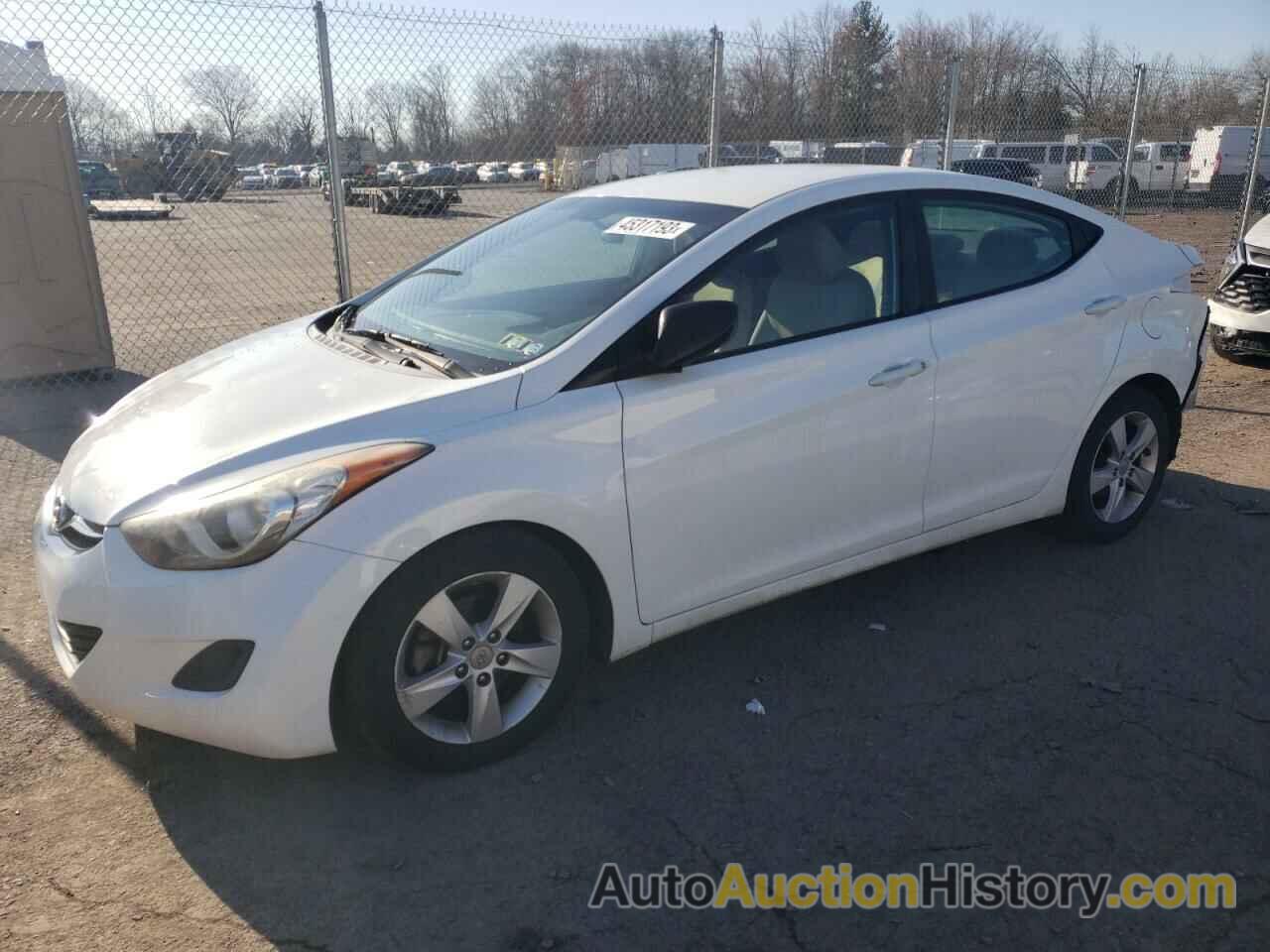 2013 HYUNDAI ELANTRA GLS, 5NPDH4AE2DH396842