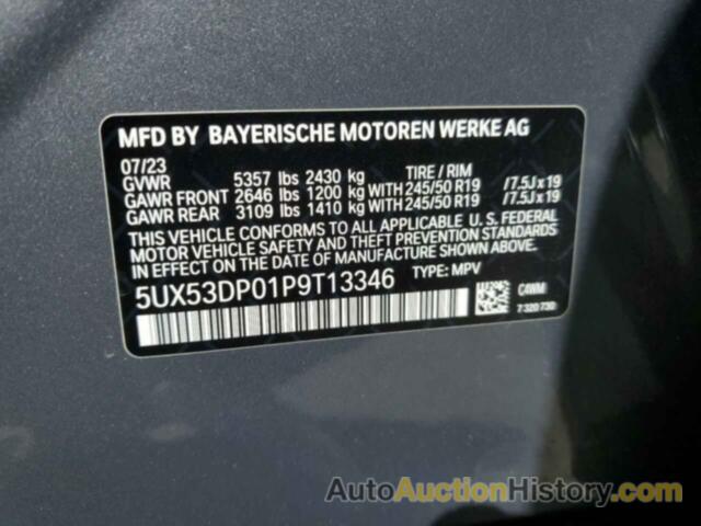 BMW X3 XDRIVE30I, 5UX53DP01P9T13346