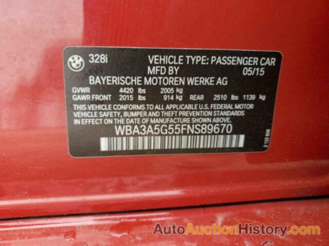 BMW 3 SERIES I, WBA3A5G55FNS89670