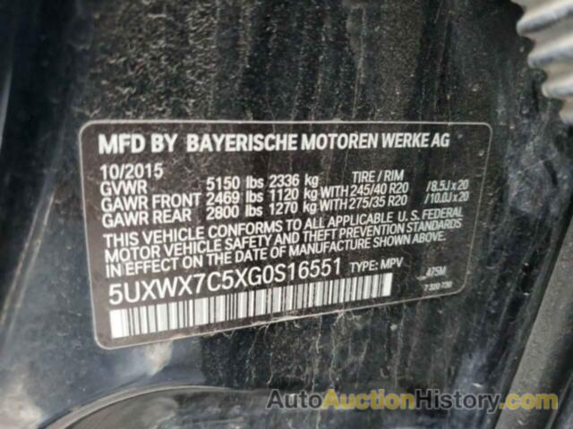 BMW X3 XDRIVE35I, 5UXWX7C5XG0S16551