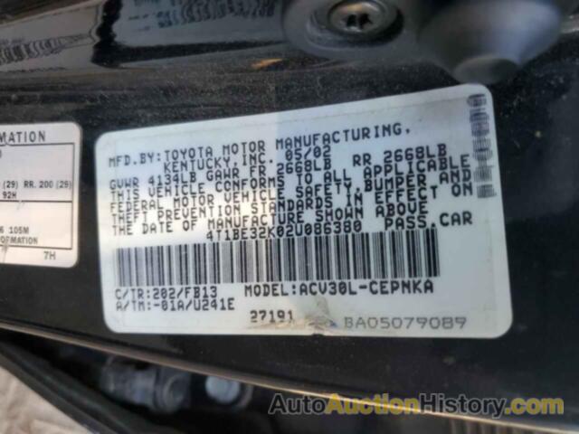 TOYOTA CAMRY LE, 4T1BE32K02U086380