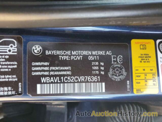 BMW X1 XDRIVE28I, WBAVL1C52CVR76361