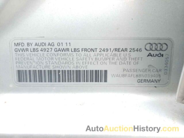 AUDI A4 PREMIUM, WAUBFAFL8BN039405