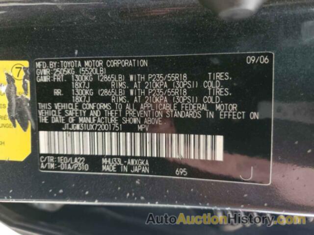 LEXUS RX400 400H, JTJGW31UX72001751