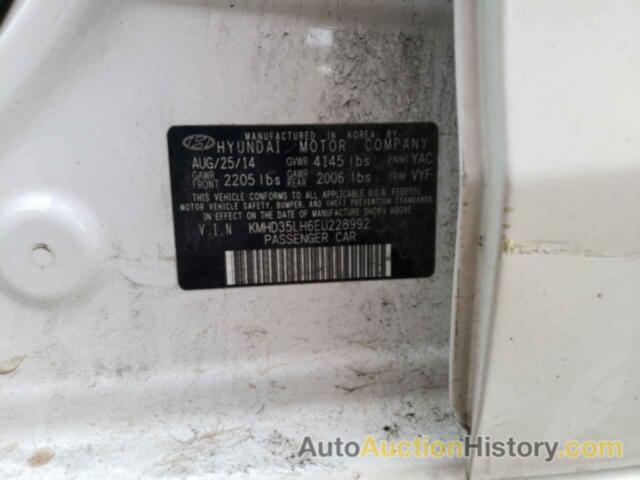 HYUNDAI ELANTRA, KMHD35LH6EU228992