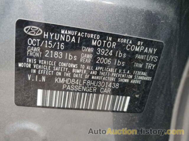 HYUNDAI ELANTRA SE, KMHD84LF8HU301438