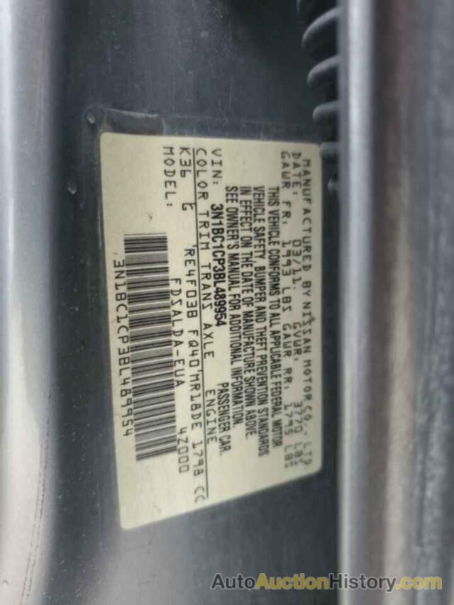 NISSAN VERSA S, 3N1BC1CP3BL489954