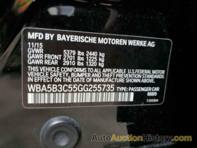 BMW 5 SERIES XI, WBA5B3C55GG255735