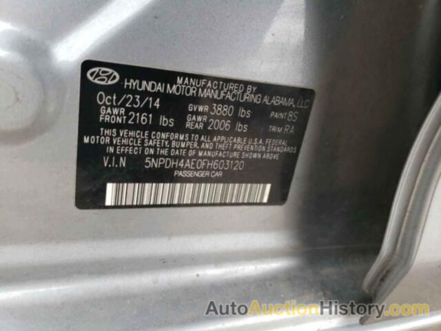 HYUNDAI ELANTRA SE, 5NPDH4AE0FH603120