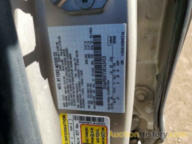 FORD FUSION SE, 3FA6P0H77JR163453