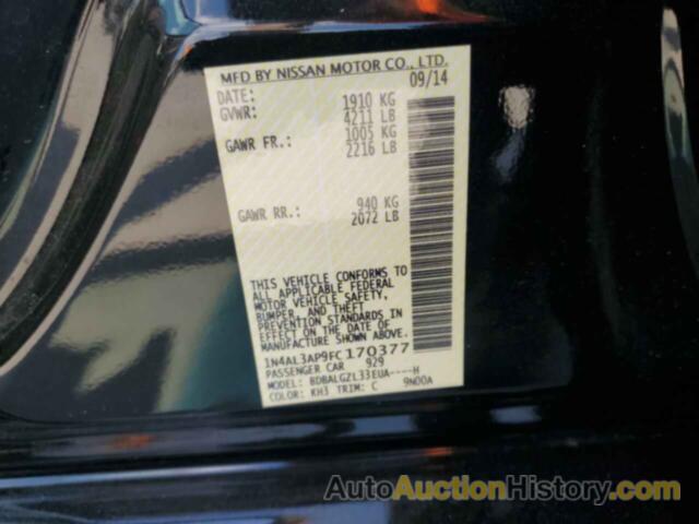 NISSAN ALTIMA 2.5, 1N4AL3AP9FC170377