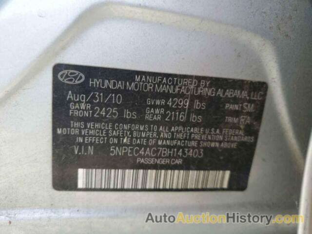 HYUNDAI SONATA SE, 5NPEC4AC7BH143403