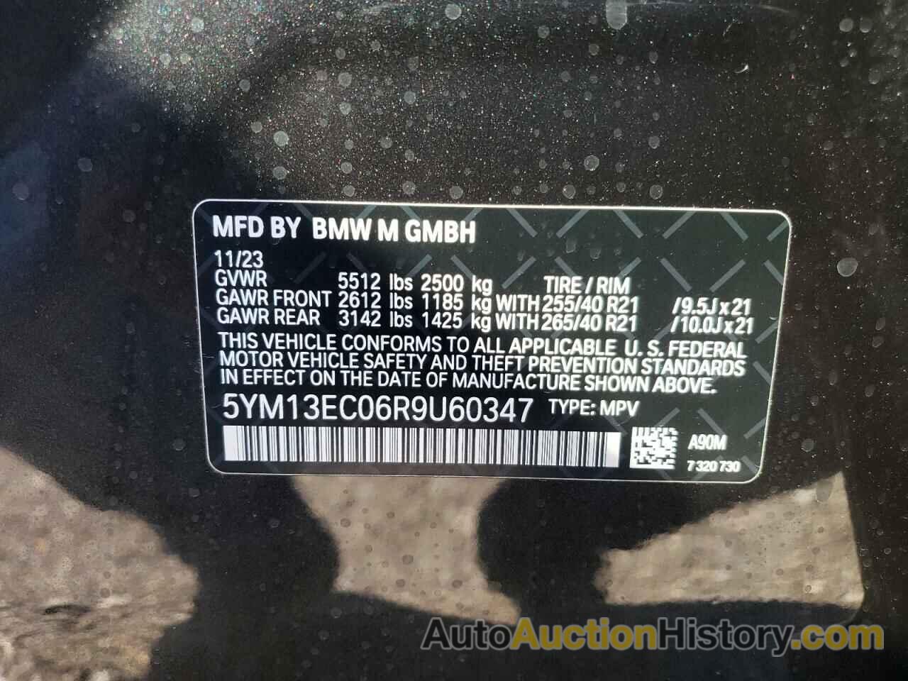 BMW X3 M M, 5YM13EC06R9U60347