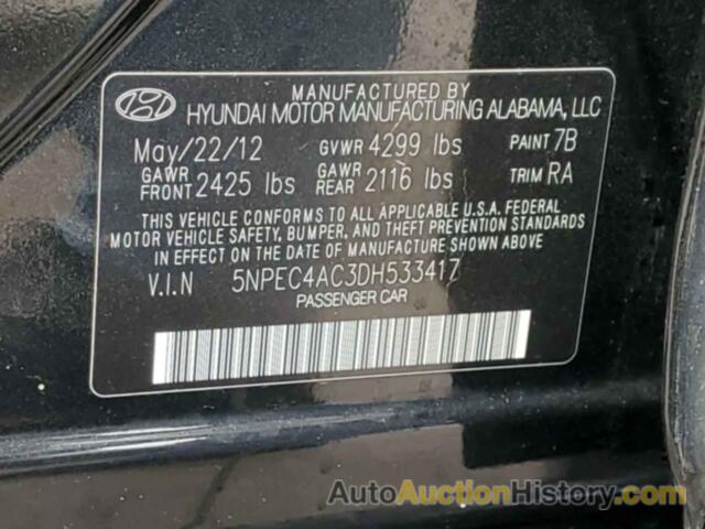 HYUNDAI SONATA SE, 5NPEC4AC3DH533417