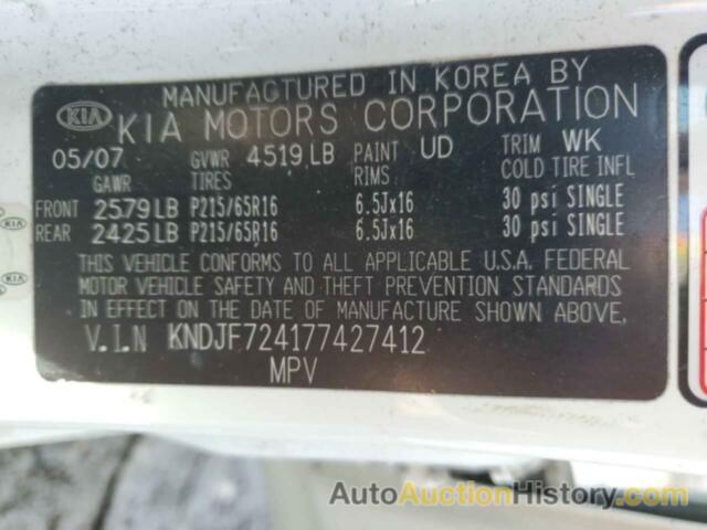 KIA SPORTAGE LX, KNDJF724177427412