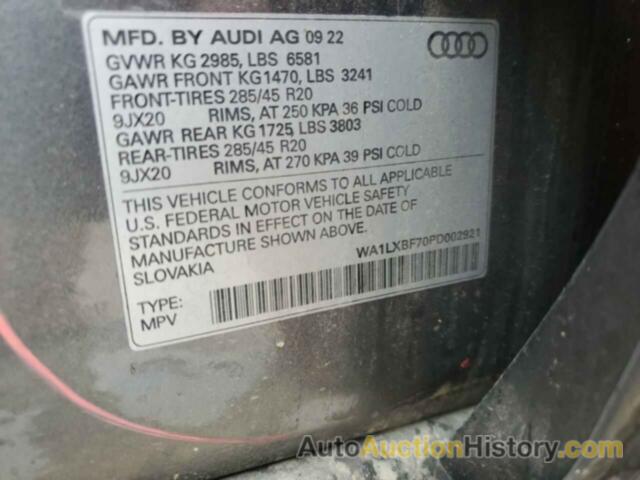 AUDI Q7 PREMIUM PLUS, WA1LXBF70PD002921