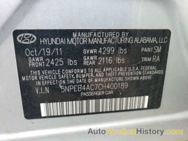 HYUNDAI SONATA GLS, 5NPEB4AC7CH400189