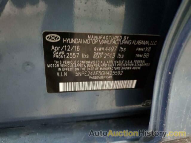 HYUNDAI SONATA SE, 5NPE24AF5GH425592