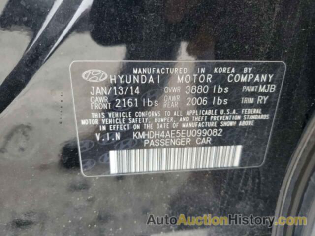 HYUNDAI ELANTRA SE, KMHDH4AE5EU099082