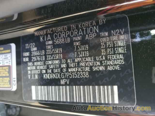 KIA SORENTO SXP, KNDRKDLG7P5152338