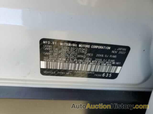 MITSUBISHI OUTLANDER SE, JA4J3UA88PZ026403