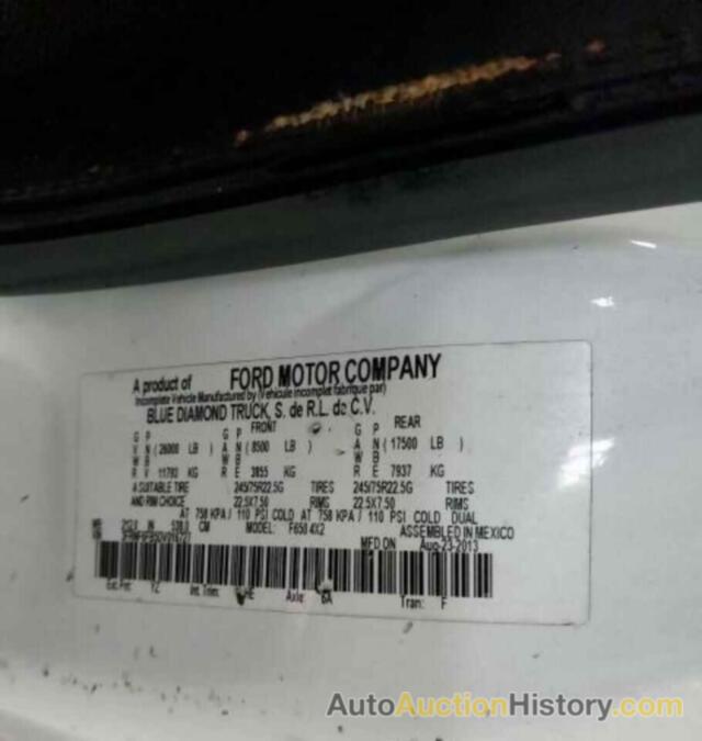 FORD F650 SUPER DUTY, 3FRNF6FB5DV016727