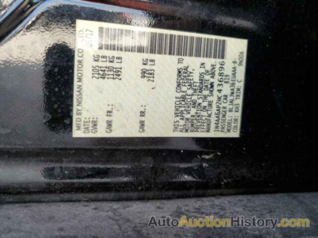 NISSAN MAXIMA 3.5S, 1N4AA6AP2HC436896